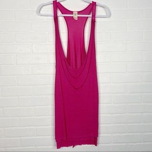 We The Free Layered Racerback Tank Pink Large